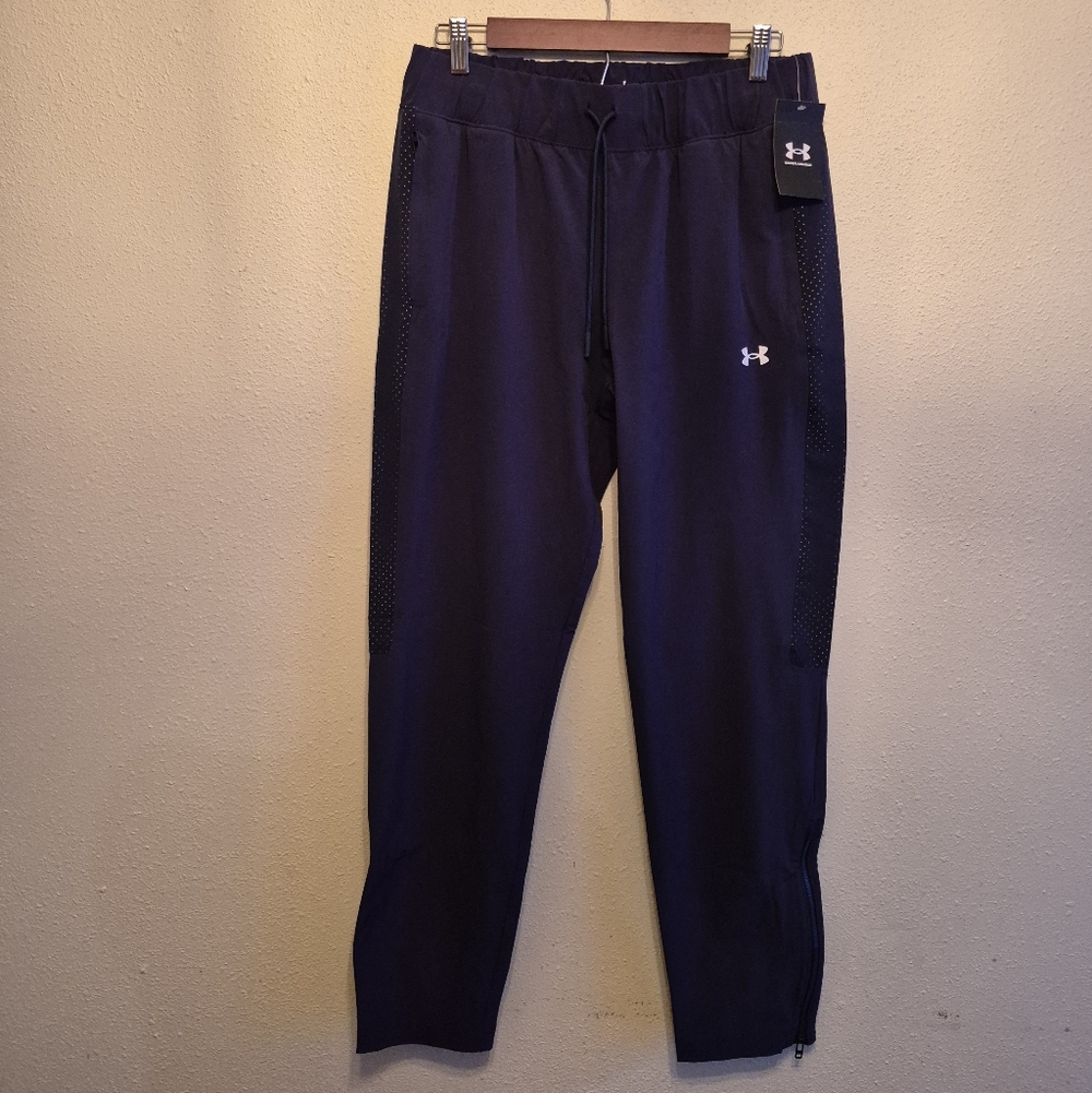 Under Armour Joggers Navy Womens Size Medium Tall